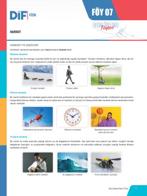 2025 - TYT FİZİK DİF - FÖY-7