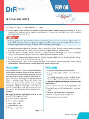 2025 - TYT FELSEFE DİF - FÖY-9