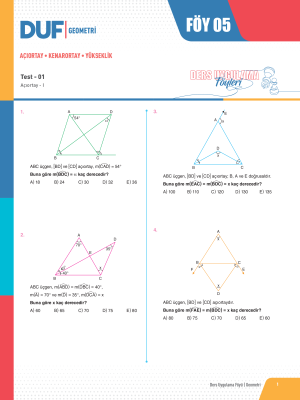 2025 - TYT-AYT GEOMETRİ DUF-5