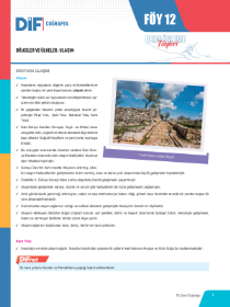 10. SINIF COĞRAFYA DİF - FÖY-12 - 2022