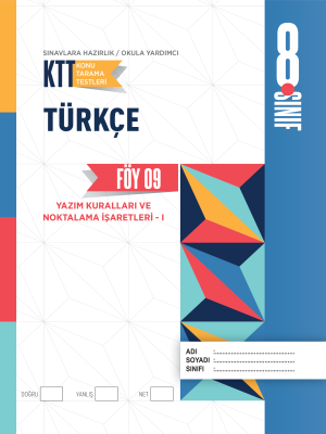 8. SINIF TÜRKÇE KTT - FÖY-9 - 2023