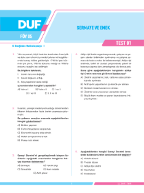 11 Tarih - DUF - FÖY 5