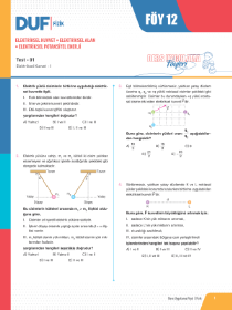 AYT FİZİK DUF - FÖY-12 - 2022