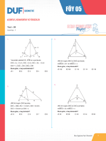 TYT-AYT GEOMETRİ DUF - FÖY-5 - 2022