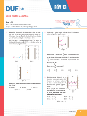 2024 - 11. SINIF FİZİK DUF - FÖY-13