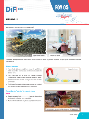 2024 - 10. SINIF KİMYA DİF - FÖY-5