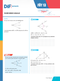 9. SINIF MATEMATİK DİF - FÖY-13 - 2022