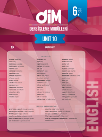 6. SINIF İNGİLİZCE DİM - MODÜL-10 - 2022