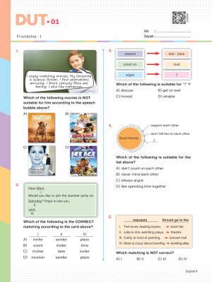 2025 - 8. SINIF İNGİLİZCE DUT