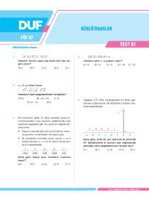TYT MATEMATİK (DUF) - F2 - FÖY-7