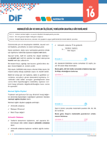9. Sınıf Matematik - DİF - FÖY 16