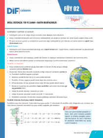 TYT COĞRAFYA DİF - FÖY-2 - 2022