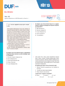 TYT TARİH DUF - FÖY-13 - 2022