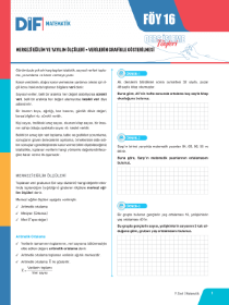 9. SINIF MATEMATİK DİF - FÖY-16 - 2022