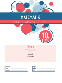 10.Sınıf MATEMATİK KTT