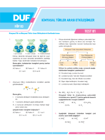 TYT KİMYA (DUF) - F2 - FÖY-3
