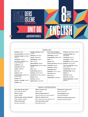 2024 - 8. SINIF İNGİLİZCE DİM - MODÜL-6