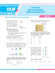 11. Sınıf - FİZİK - DUF 5