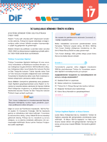 TYT AYT TARİH - DİF - FÖY 17