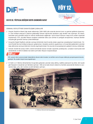 2024 - 11. SINIF TARİH DİF - FÖY-12