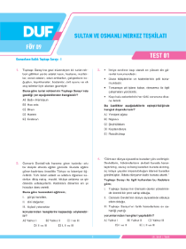 10. SINIF TARİH DUF - FÖY-9 - 2022