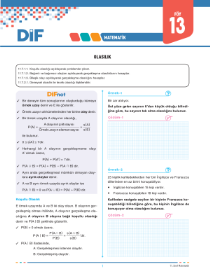 11. Sınıf Matematik DİF - FÖY 13