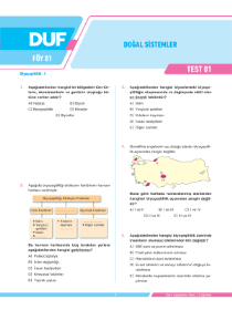 AYT COĞRAFYA (DUF) - F2 - FÖY-1
