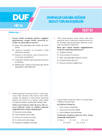 11 Tarih - DUF - FÖY 4