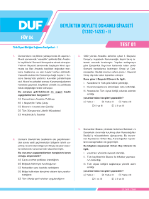 10. SINIF TARİH - DUF - FÖY 4