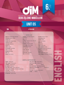 6. SINIF İNGİLİZCE DİM - MODÜL-5 - 2022