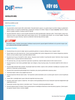 2025 - AYT FELSEFE GRUBU DİF - FÖY-5