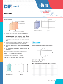 10. SINIF MATEMATİK DİF - FÖY-13 - 2022 
