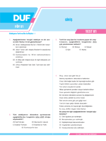 10.Sınıf EDEBİYAT - DUF - FÖY 1