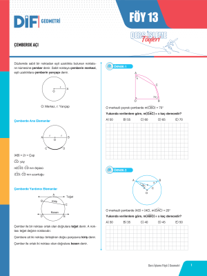 2024 - TYT-AYT GEOMETRİ DİF - FÖY-13