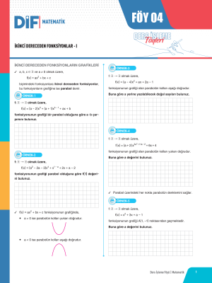 2025 - AYT MATEMATİK DİF - FÖY-4