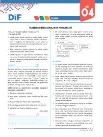 TYT FELSEFE - DİF - FÖY 4