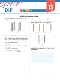 AYT FİZİK - DİF - FÖY 15