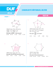 TYT - AYT GEOMETRİ - DUF - FÖY 8