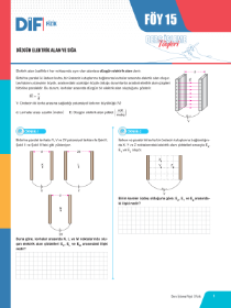 AYT FİZİK DİF - FÖY-15 - 2022 