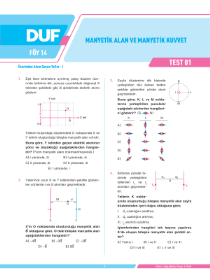 AYT Fizik - DUF - FÖY 14