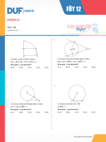 TYT-AYT GEOMETRİ DUF - FÖY-12 - 2022