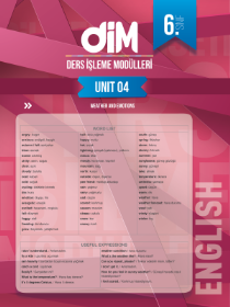 6. Sınıf - İNGİLİZCE - DİM 4
