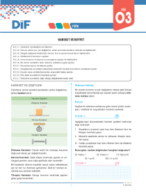 9.Sınıf FİZİK - DİF - FÖY 3