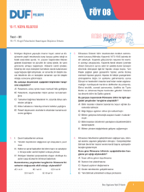 TYT FELSEFE DUF - FÖY-8 - 2022