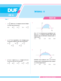 AYT Matematik DUF - FÖY 15