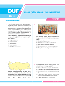10. SINIF TARİH - DUF - FÖY 10