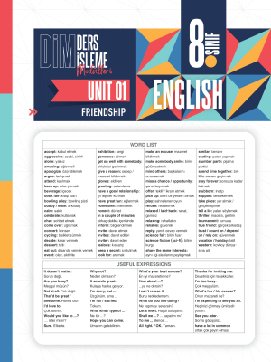 2025 - 8. SINIF İNGİLİZCE DİM - MODÜL-1