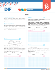 TYT MATEMATİK - B - DİF - FÖY 18