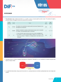 9. SINIF FİZİK DİF - FÖY-5 - 2022