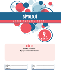 9.Sınıf BİYOLOJİ KTT